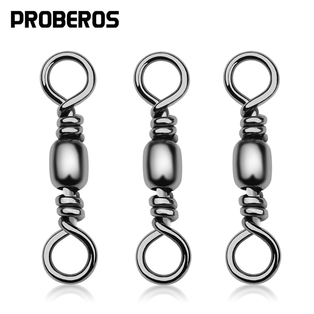Freshwater Line - 100Pcs Fishing Swivels Connector Barrel Stainless
