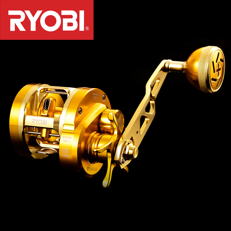 Ice Fishing Line - JapanRYOBIRyobiVARIUSValius gold Iron Plate Reel Full