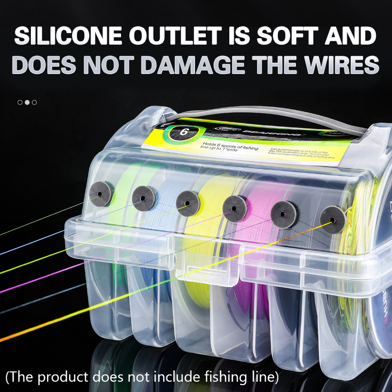 Fishing Tackle Box 6 Compartme - Fishing Line Box 评论和价格