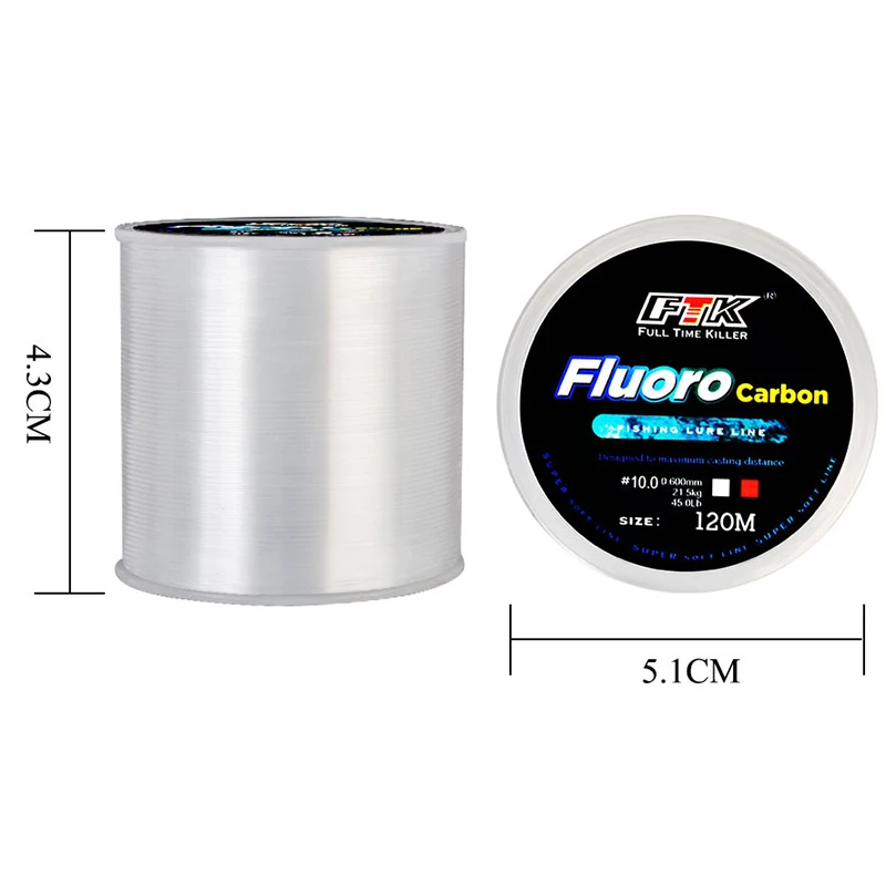 120M Fishing Line 0.14mm-0.6mm - Fluorocarbon Line 评论和价格
