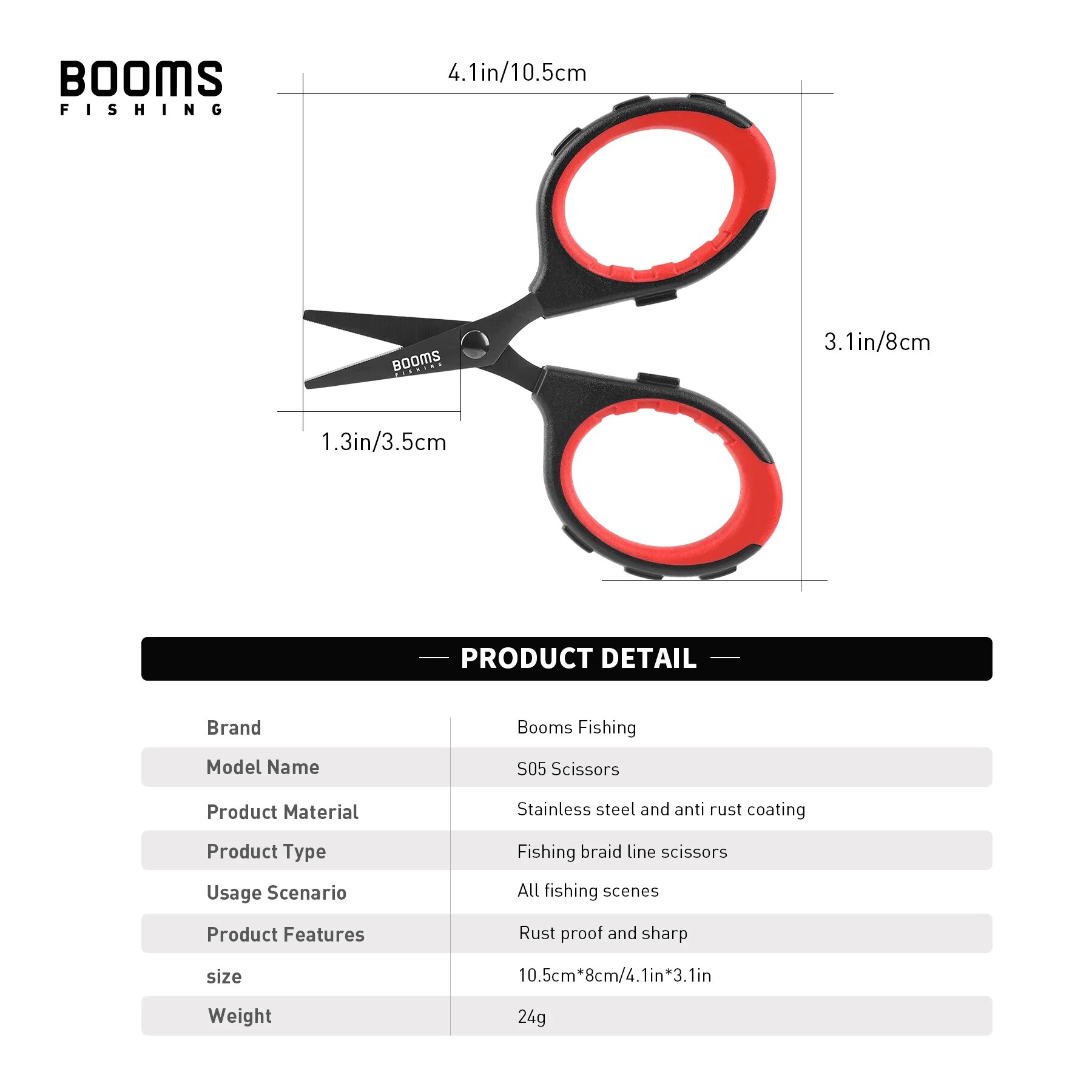 Booms Fishing S05 Braid Wire S - Fishing Line Cutter 评论和价格