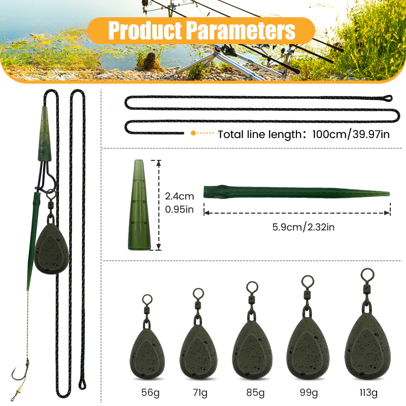 1set Professional Carp Fishing - Leader Line 评论和价格