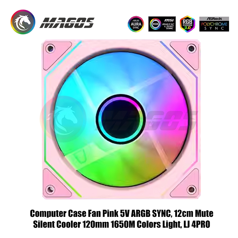 Computer Case Fan Pink 5V ARGB - Fly Line 评论和价格