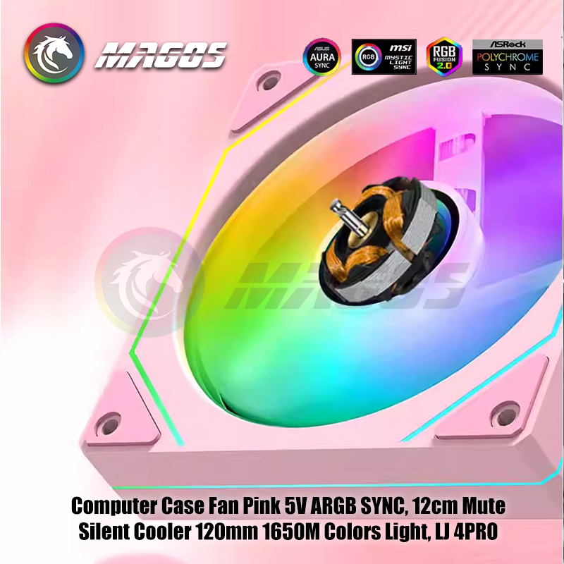Computer Case Fan Pink 5V ARGB - Fly Line 评论和价格