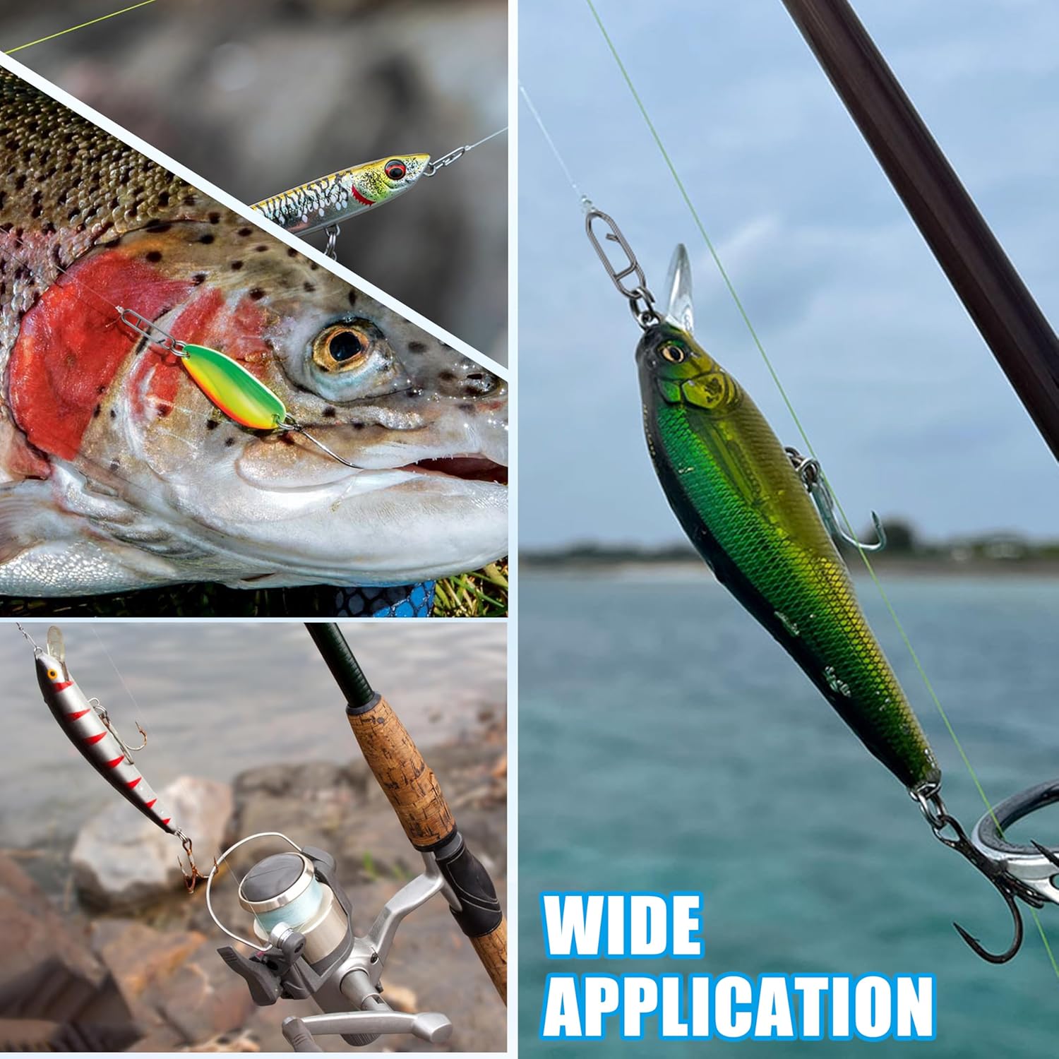 9KM Fishing Snap Kit 110pcs Po - Freshwater Line 评论和价格