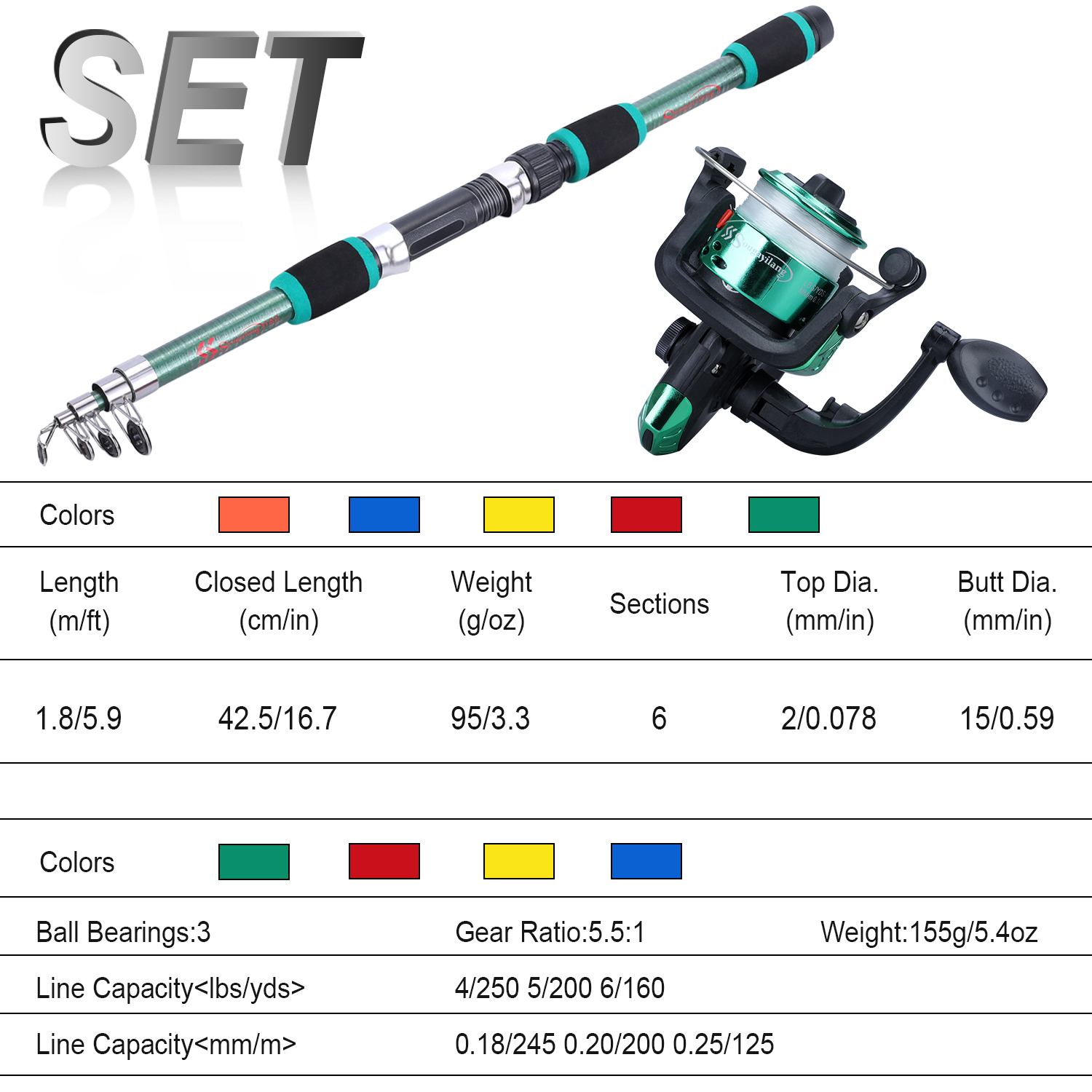 Sougayilang Kids Fishing Pole  - Freshwater Line 评论和价格